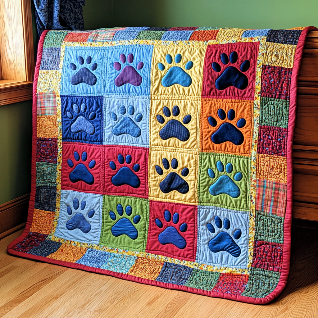 Dog Paw DAI241224315 Quilt Blanket