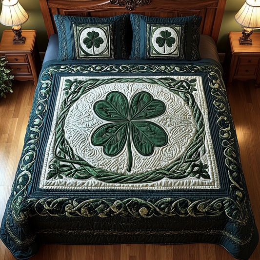 Celtic Shamrock TAI101224535 Quilt Bedding Set