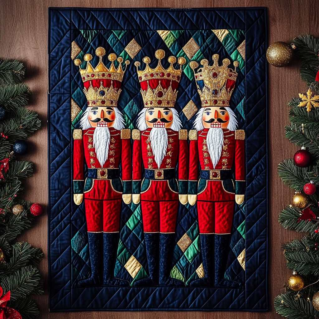 Christmas Nutcracker TAI101224562 Quilted Placemats