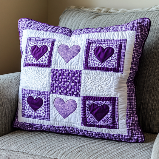 Heart DAI230924152 Quilted Pillow Case