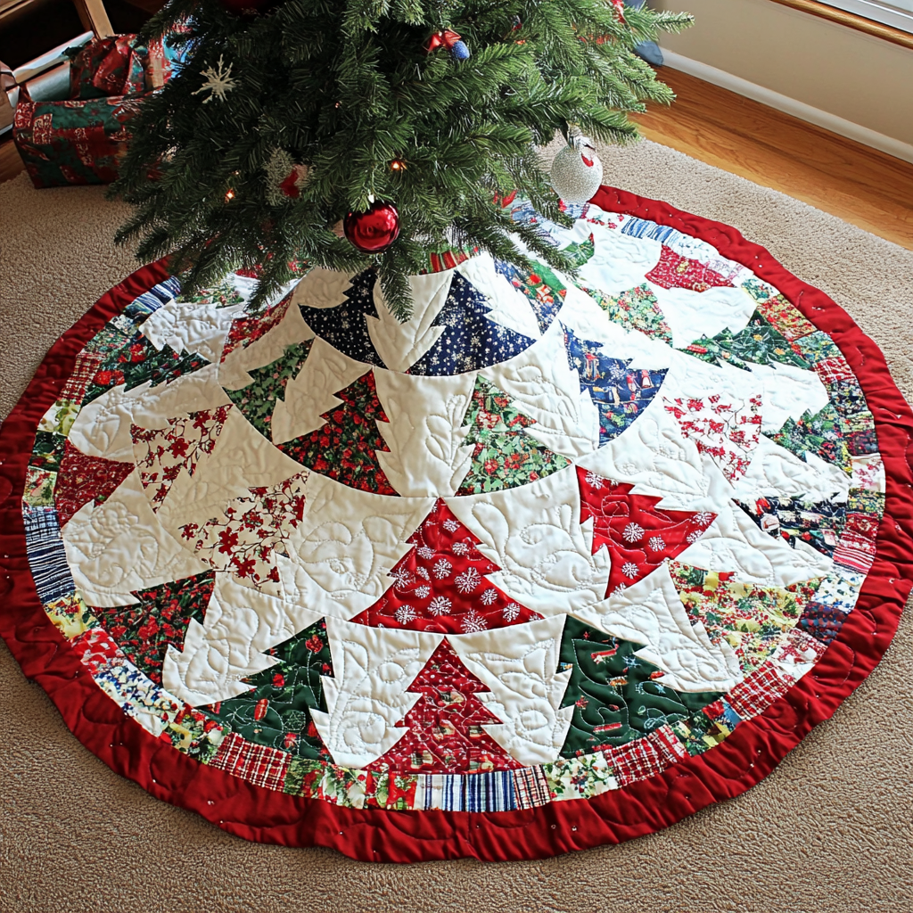 Christmas Tree DAI040924093 Quilted Tree Skirt