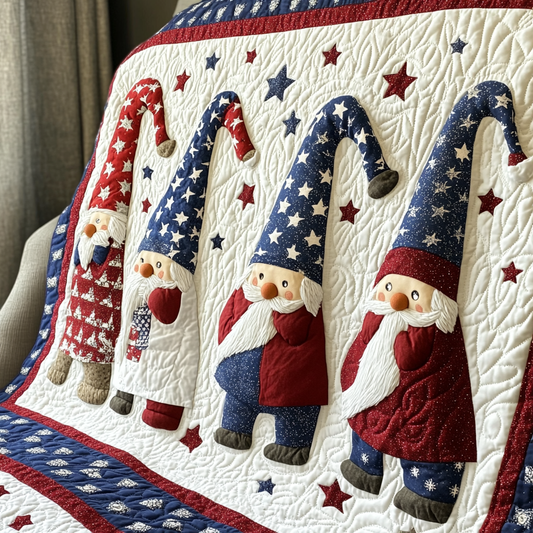 Patriotic Gnome TAI260924111 Quilt Blanket