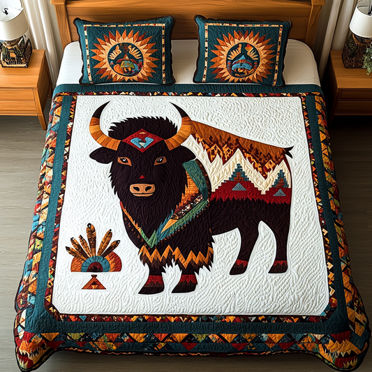 Native American Bison DAI301224246 Quilt Bedding Set