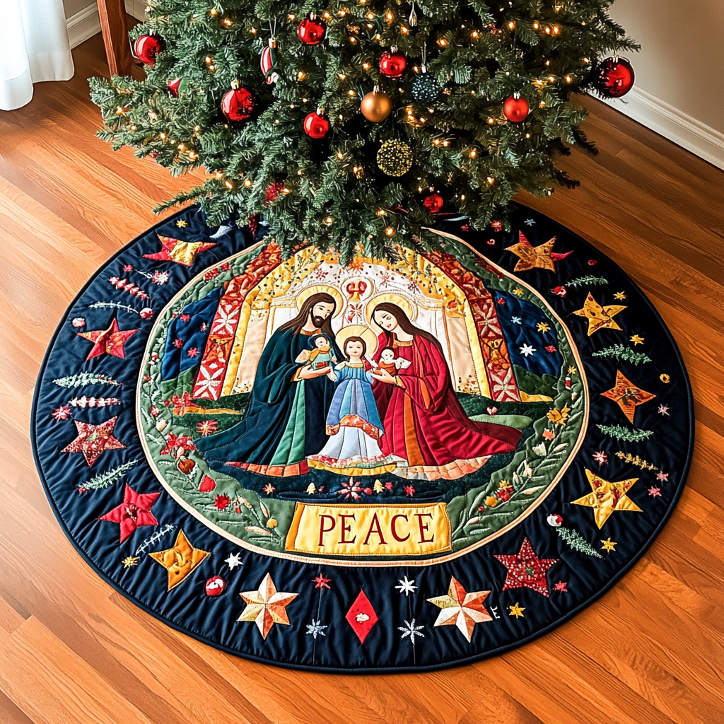 Nativity Scene TAI041024096 Quilted Tree Skirt