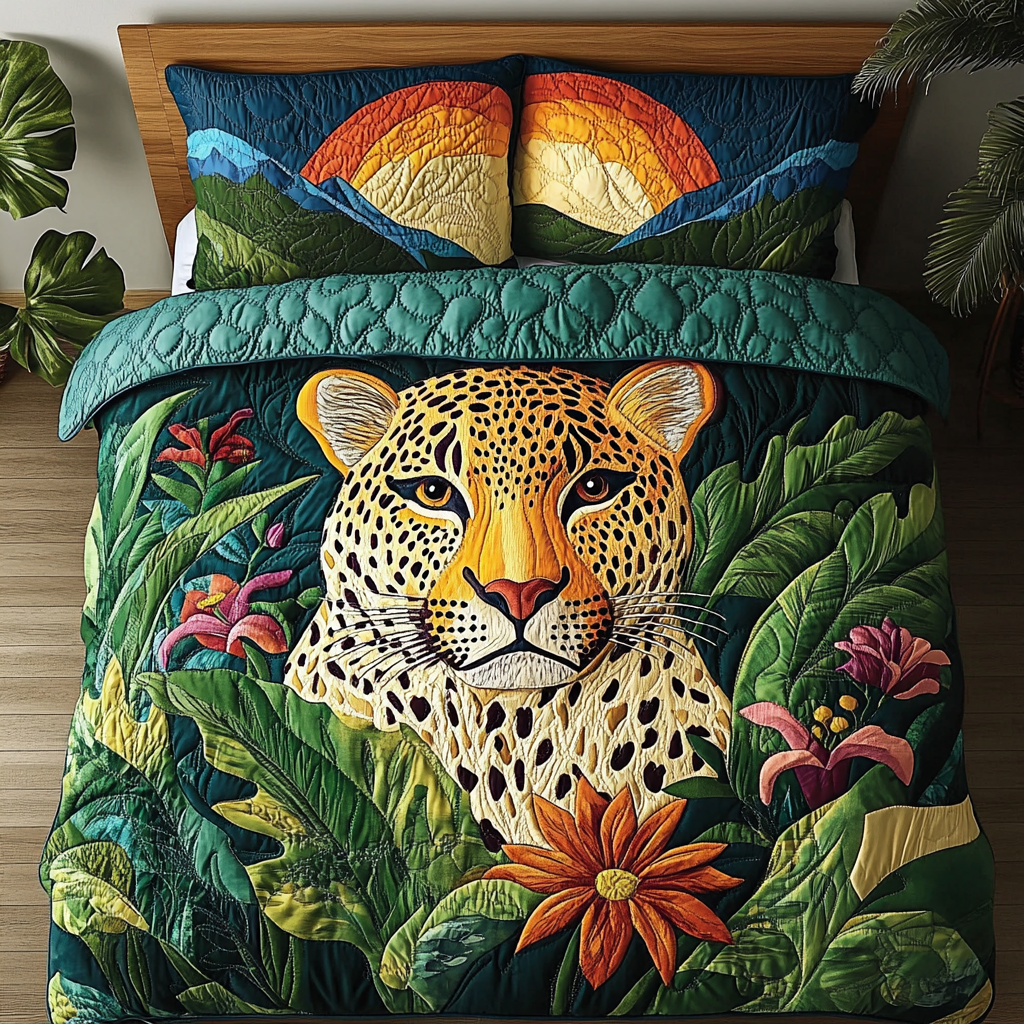 Leopard DAI200125086 Quilt Bedding Set