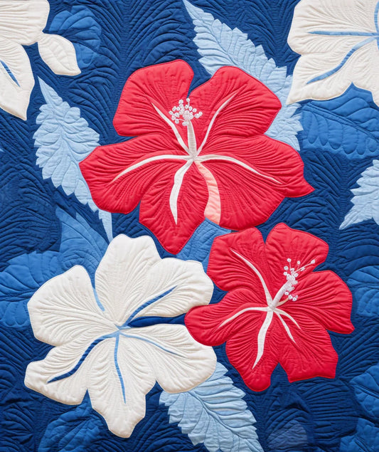 Hibiscus Flower BL9112310 Quilt Blanket