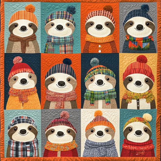 Sloth DAI040225159 Quilt Blanket