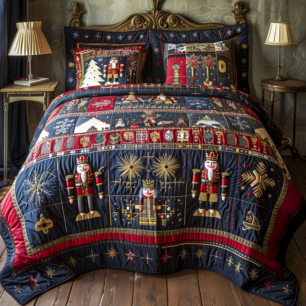 Christmas Nutcracker TAI251124062 Quilt Bedding Set