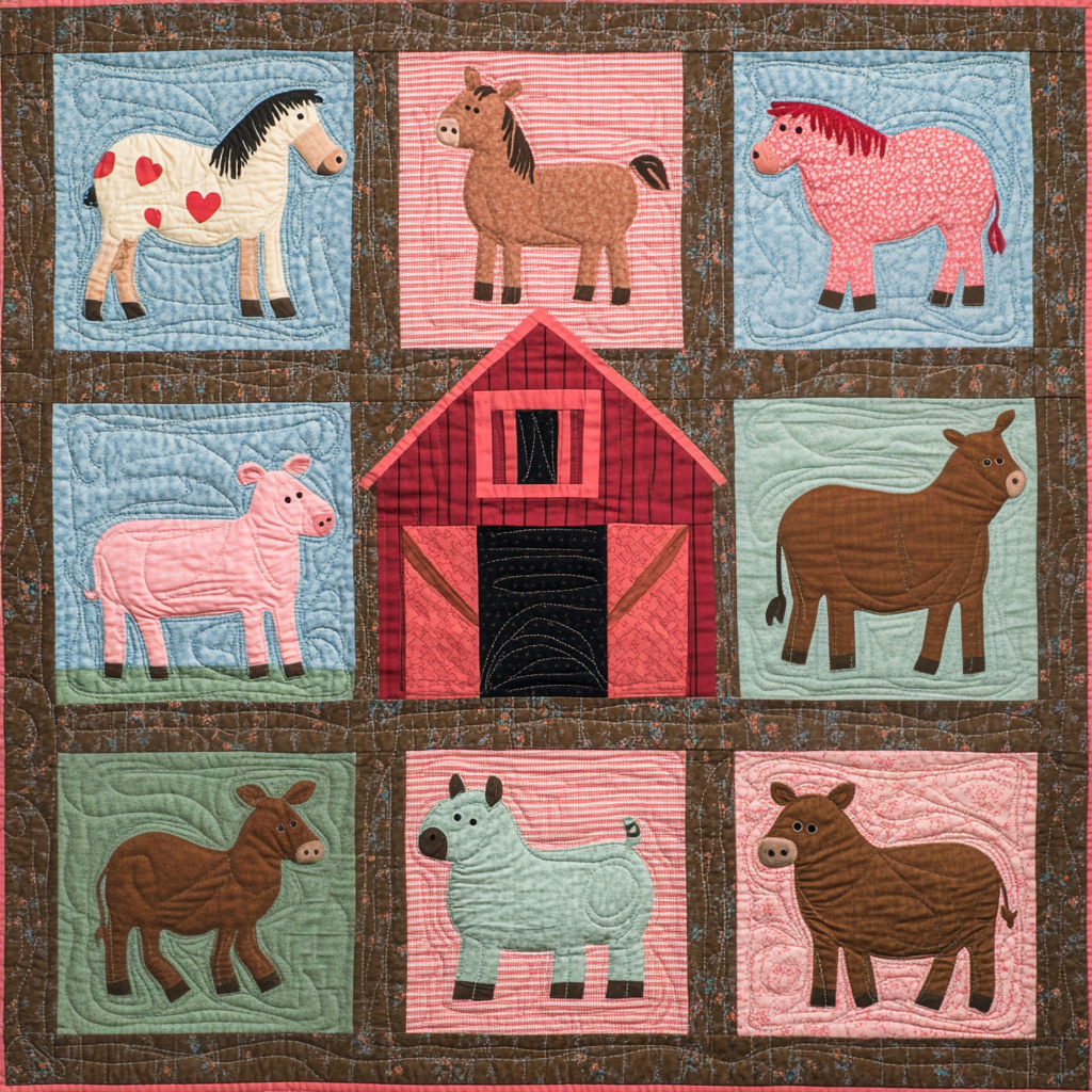 Farm Animal DAI221024102 Quilt Blanket