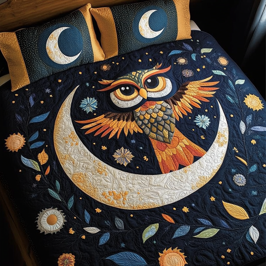 Celestial Owl DAI301224230 Quilt Bedding Set