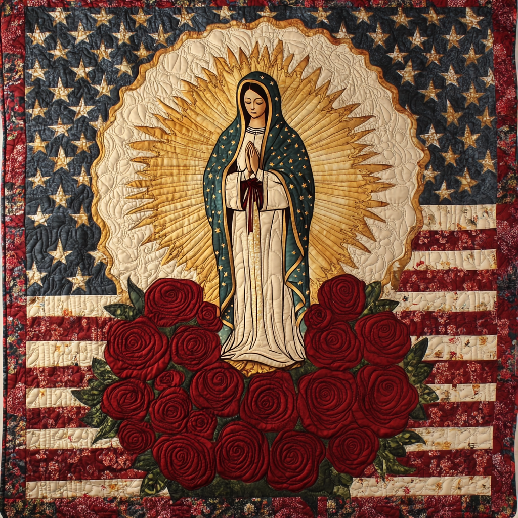 Mother Mary Rose DAI231124039 Quilt Blanket