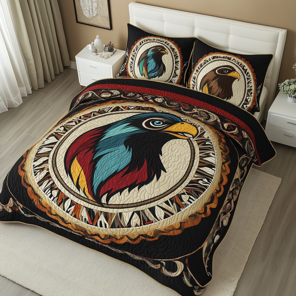 Native American Eagle DAI051224077 Quilt Bedding Set