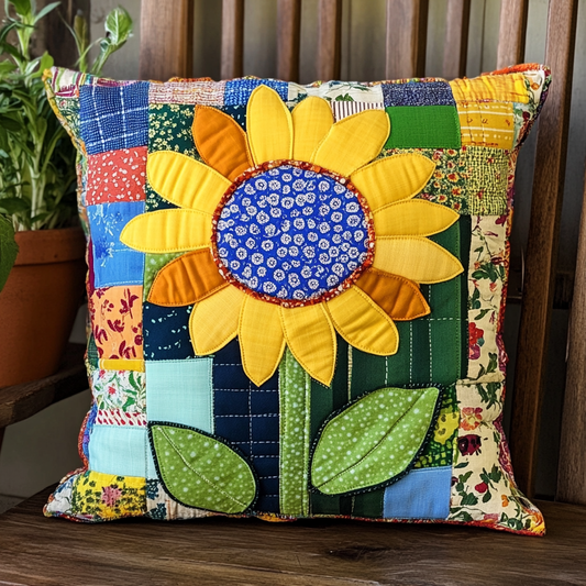 Sunflower TAI130824207 Quilted Pillow Case