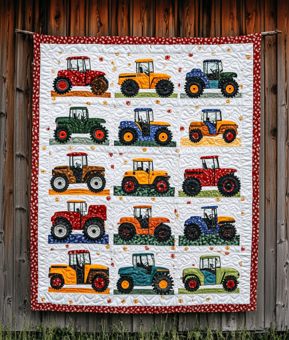 Farm Tractor DAI221024187 Quilt Blanket