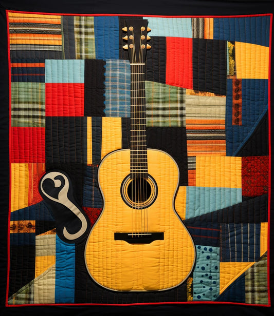 Guitar TAI07122302 Quilt Blanket