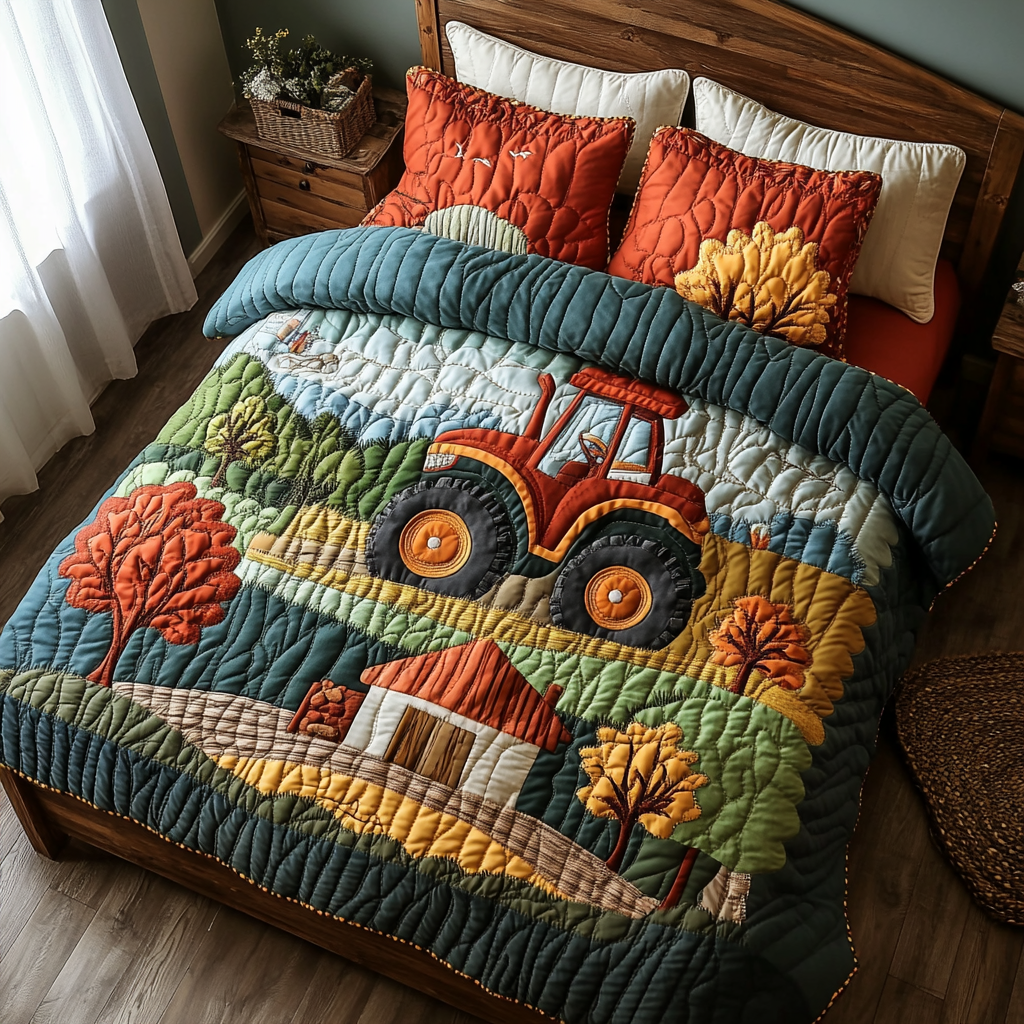 Farm Tractor DAI101224029 Quilt Bedding Set