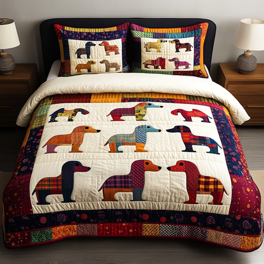 Dachshund DAI280824304 Quilt Bedding Set