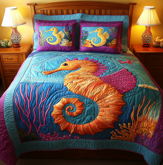 Seahorse DAI110225228 Quilt Bedding Set