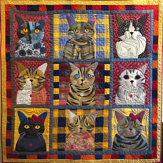 Cat DAI010824082 Quilt Blanket