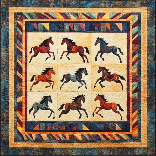 Native American Horse DAI040924186 Quilt Blanket