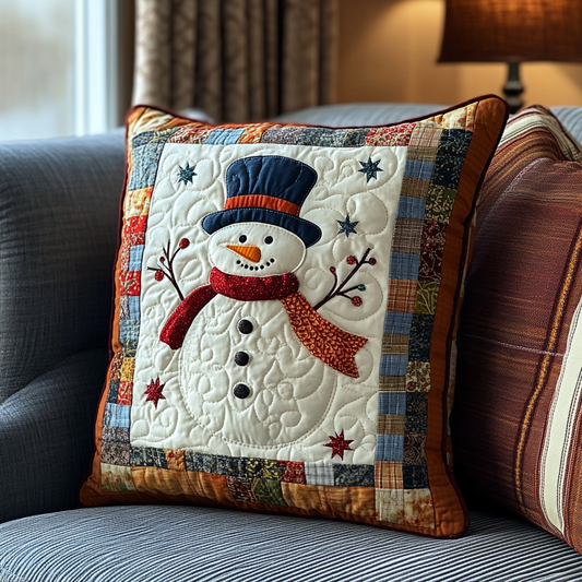 Snowman DAI230924191 Quilted Pillow Case