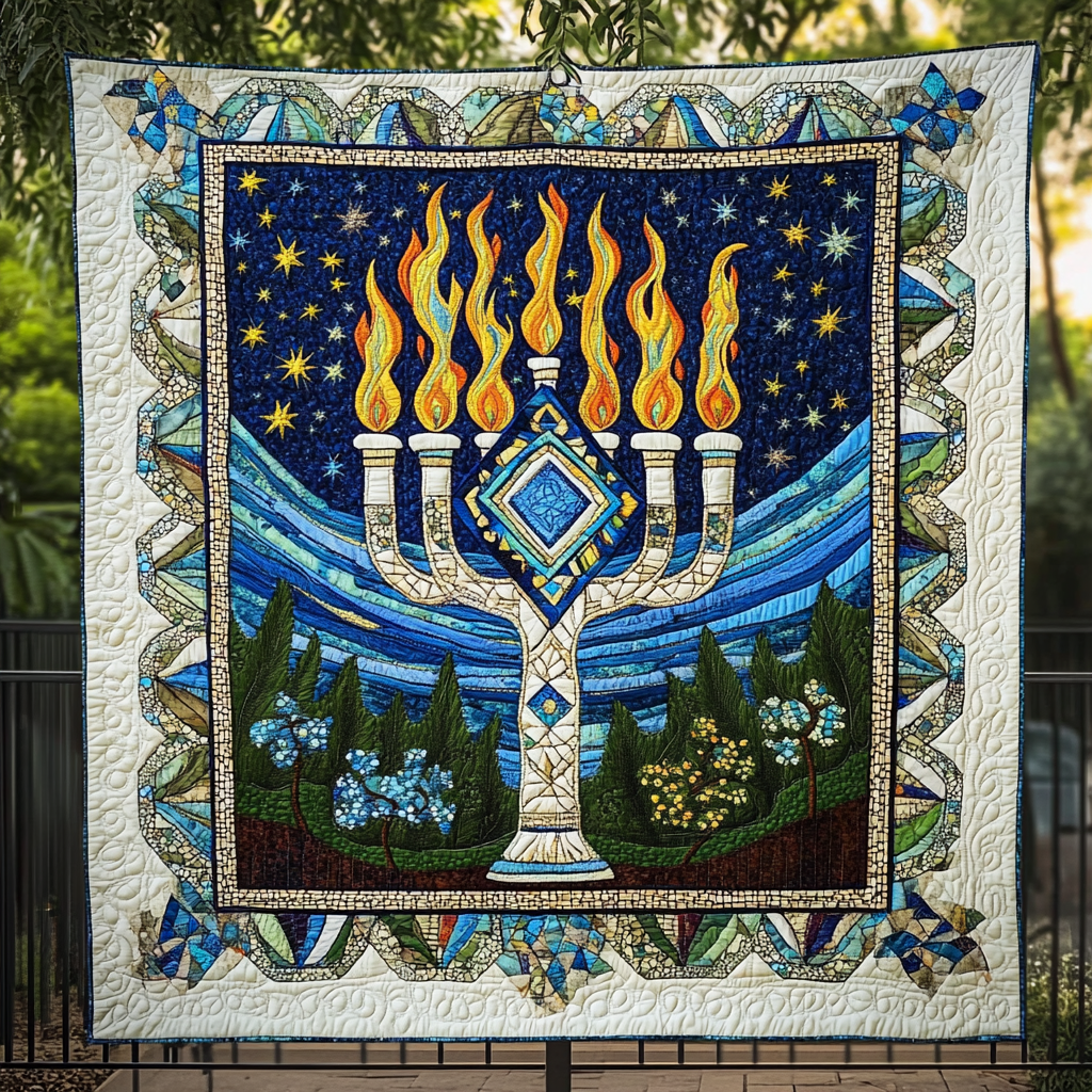 Jewish Hanukkah TAI091024145 Quilt Blanket