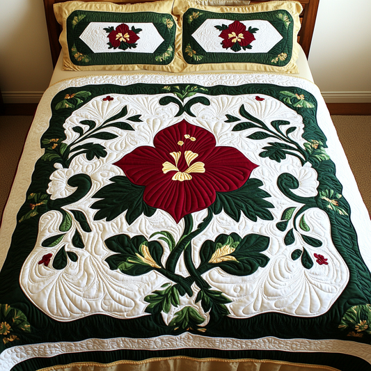 Hawaiian Hibiscus DAI040225222 Quilt Bedding Set