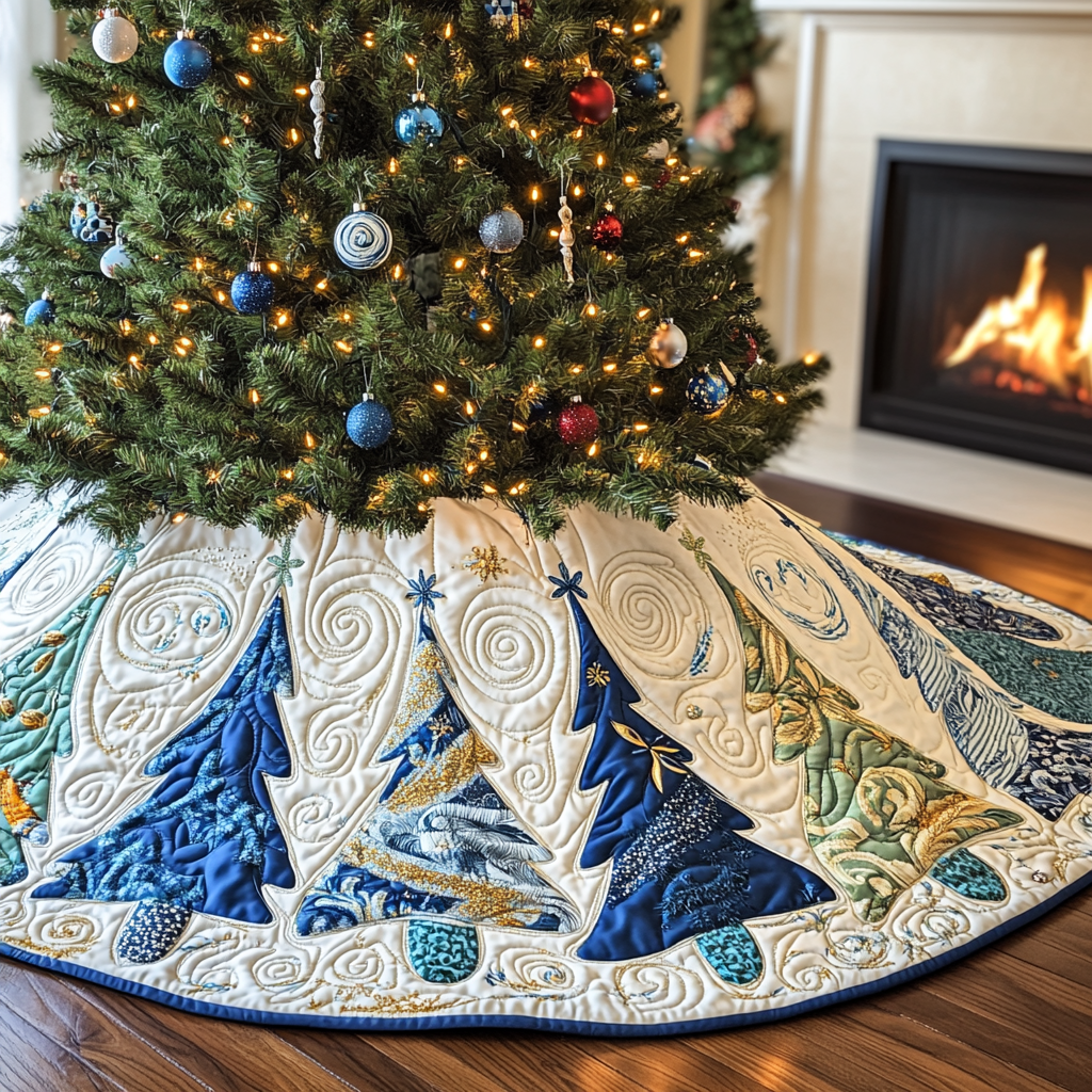 Christmas Tree TAI091024262 Quilted Tree Skirt