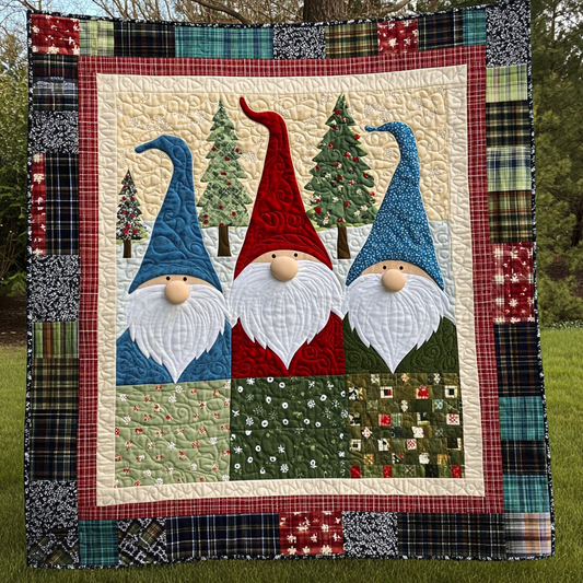 Christmas Gnome TAI151024391 Quilt Blanket