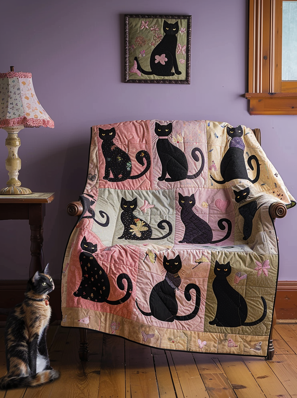 Cat TAI040624029 Quilt Blanket