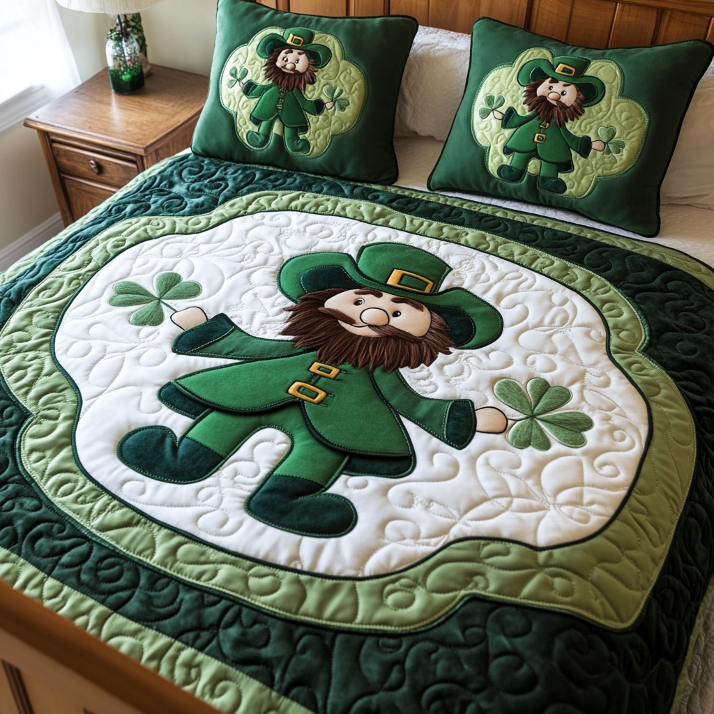 Irish Leprechaun DAI090125004 Quilt Bedding Set