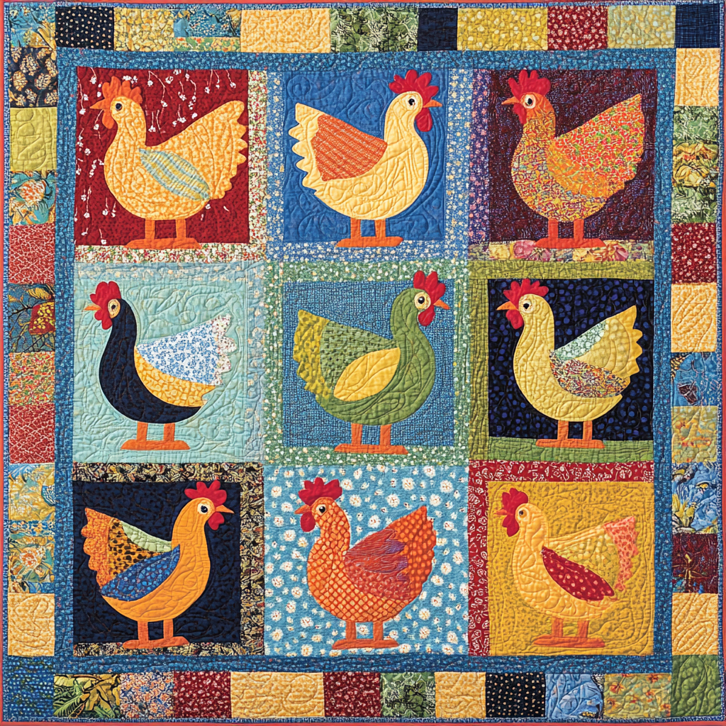 Chicken DAI190824183 Quilt Blanket