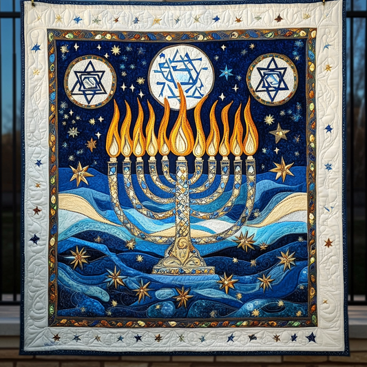 Jewish Hanukkah TAI091024142 Quilt Blanket