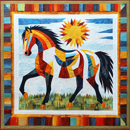 Native Horse TAI041024465 Quilt Blanket