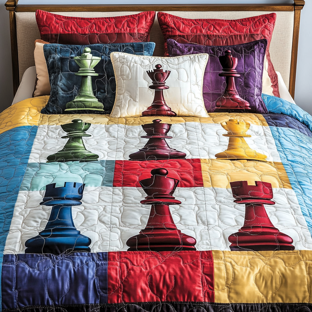 Chess DAI301224249 Quilt Bedding Set