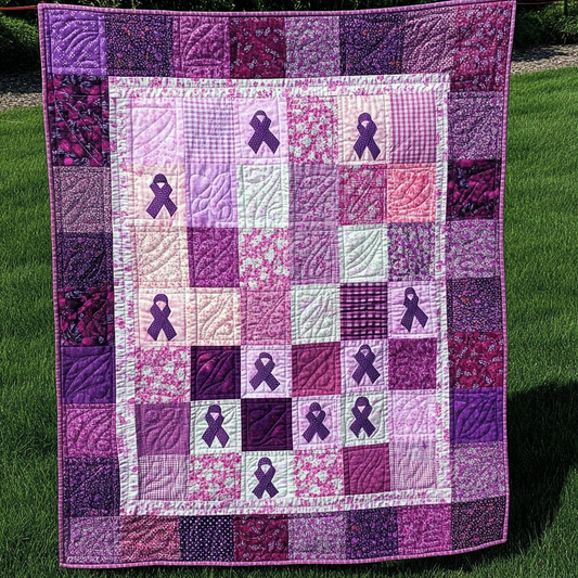 Breast Cancer Ribbon DAI040225023 Quilt Blanket