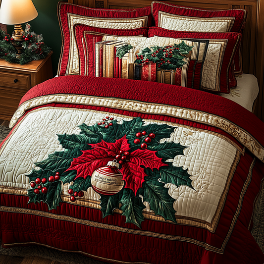 Christmas Book TAI101224548 Quilt Bedding Set