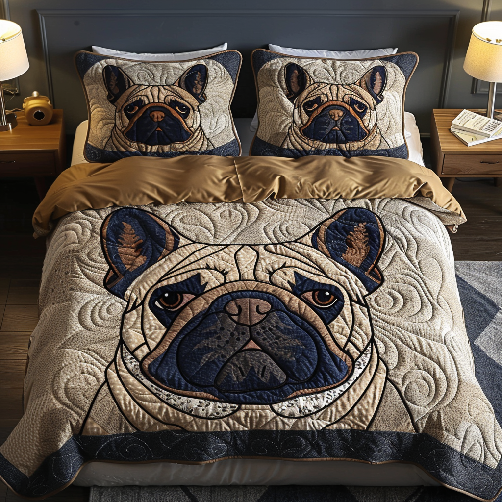 French Bulldog TAI040624070 Quilt Bedding Set