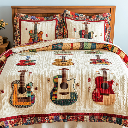 Guitar DAI280824124 Quilt Bedding Set