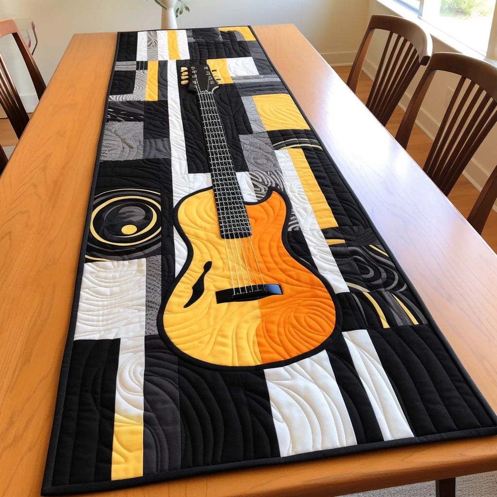 Guitar TAI07122334 Quilted Table Runner