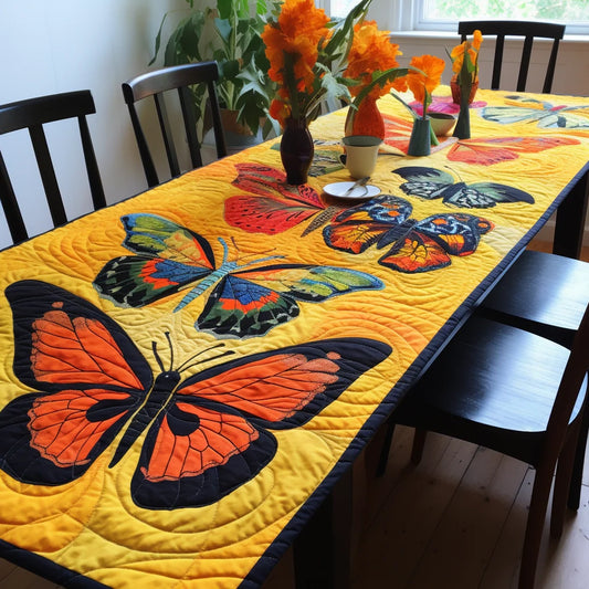 Butterfly TAI04122321 Quilted Table Runner