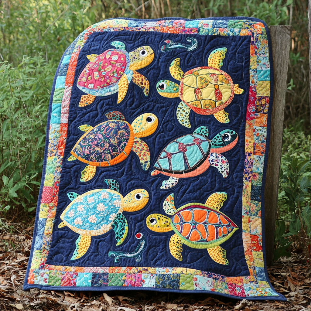 Sea Turtle TAI01102455 Quilt Blanket