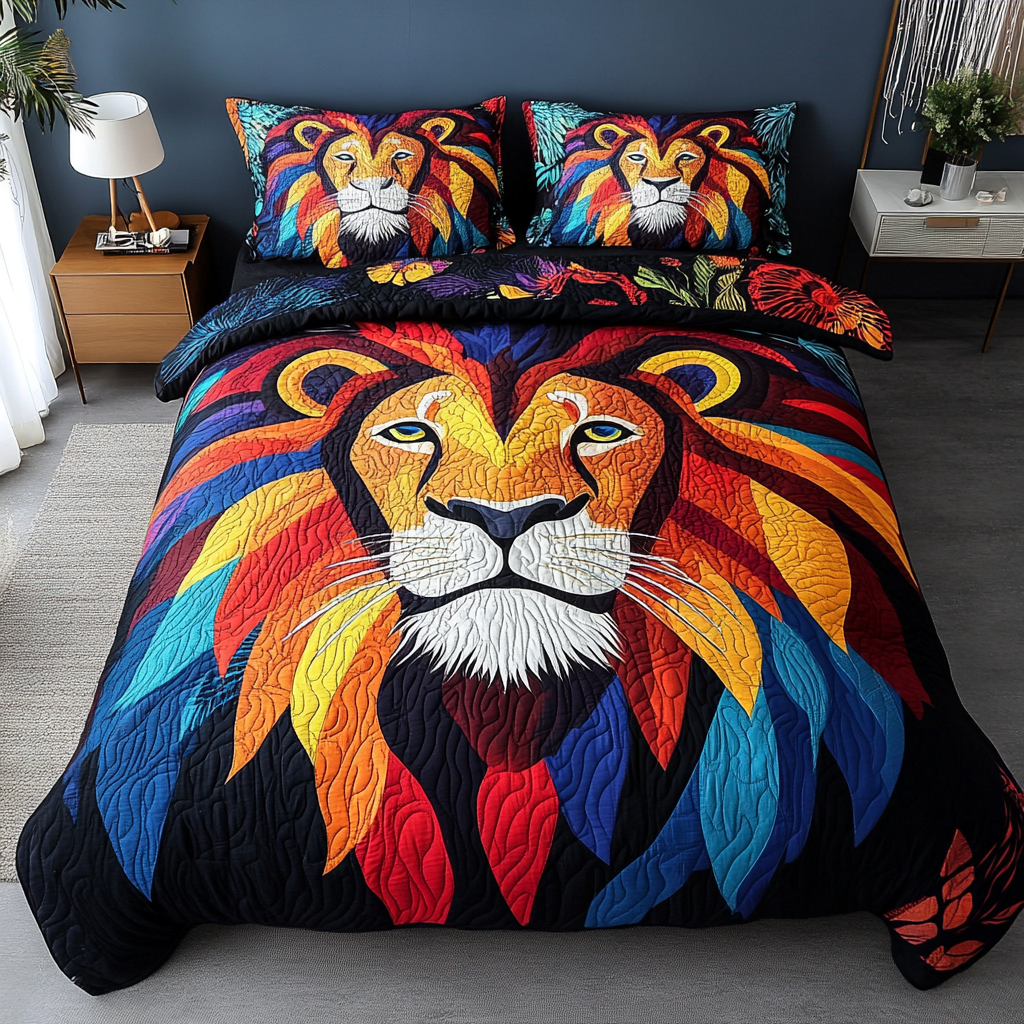 Lion DAI281124164 Quilt Bedding Set