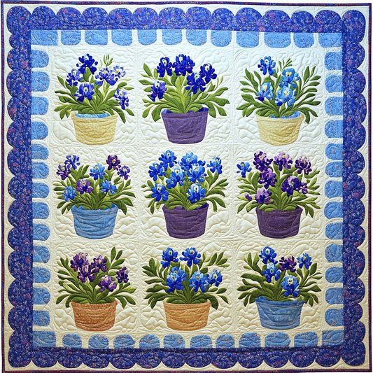 Texas Bluebonnet DAI111124448 Quilt Blanket