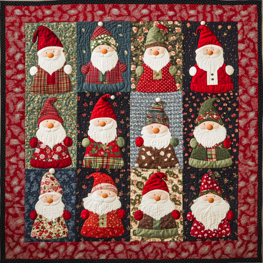 Christmas Gnome DAI190824142 Quilt Blanket