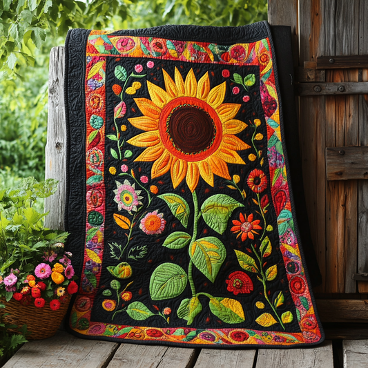 Sunflower DAI070824141 Quilt Blanket