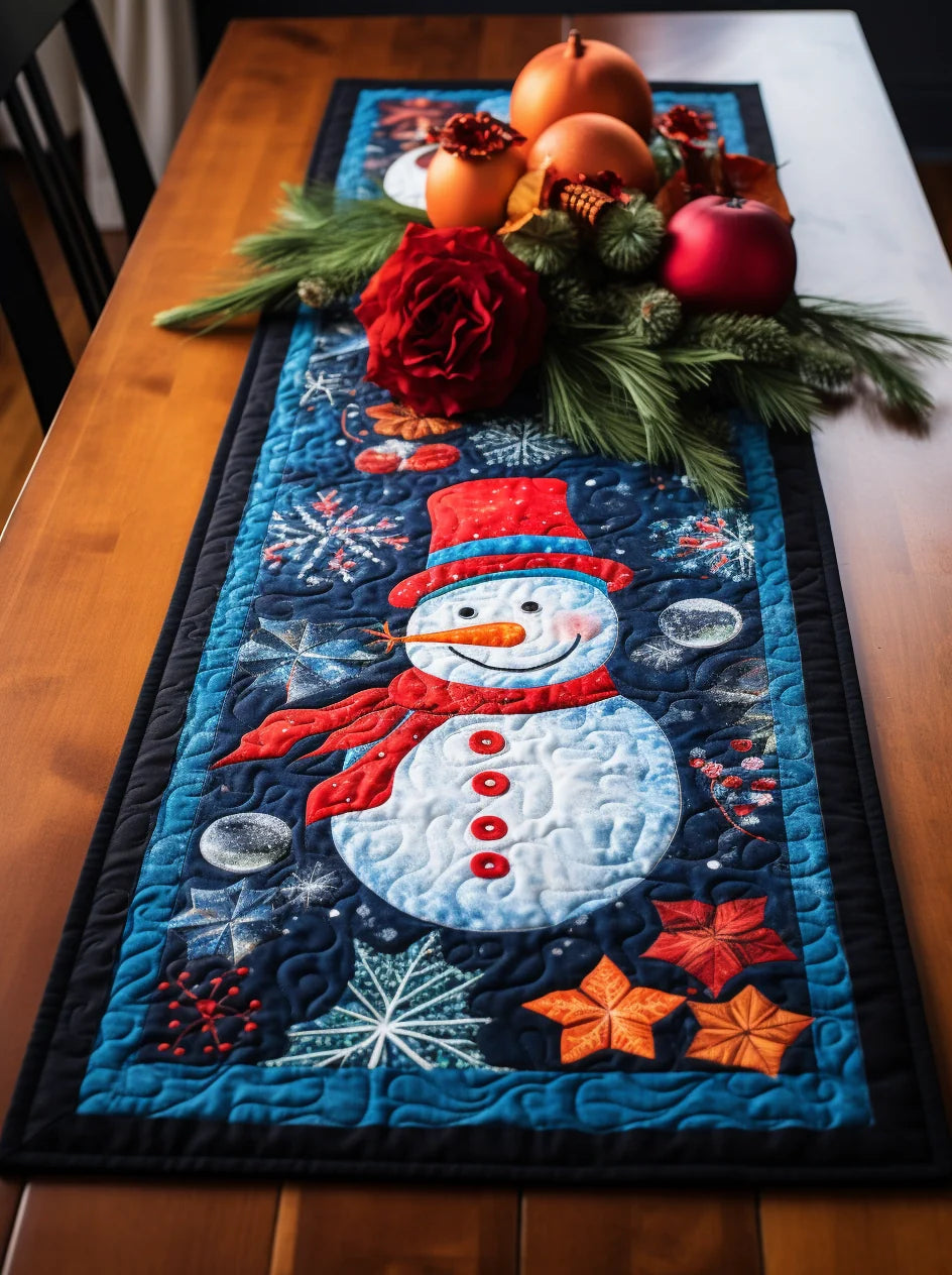 Snowman TAI15112323 Quilted Table Runner