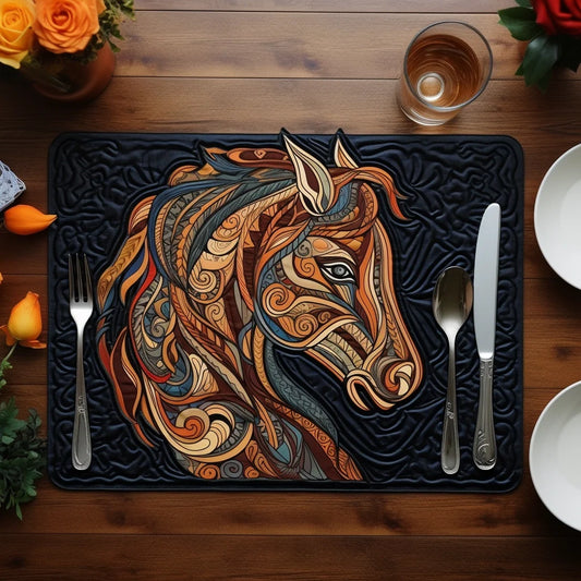 Horse TAI040124201 Quilted Placemats