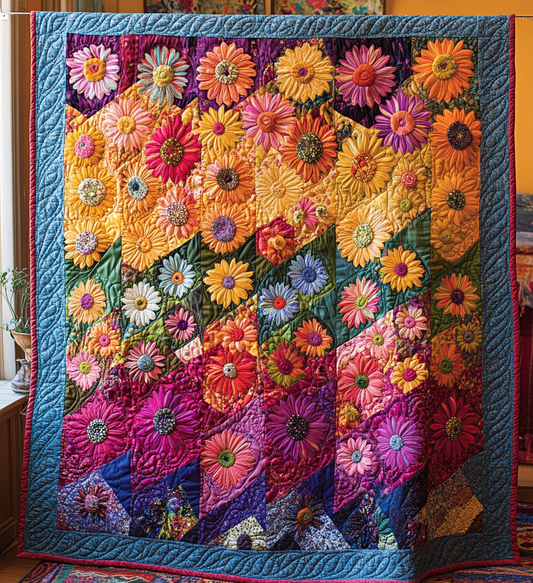 Daisy Flower DAI150125043 Quilt Blanket