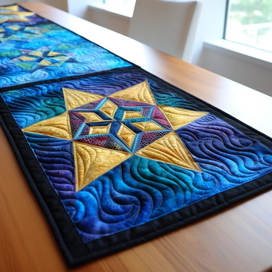 Jewish Star Of David TAI040124407 Quilted Table Runner